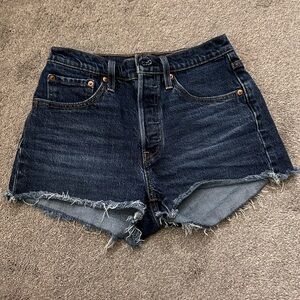 Levi's Dark Blue Jean Shorts